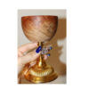 Decorative Wooden Bowl Footed Made from Walnut Wood Handcrafted Elegance