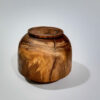 Handcrafted Decorative Wooden Vases with a Bulbous Silhouette, Made from Natural Solid Wood for Living Spaces