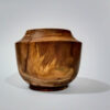 Handcrafted Decorative Wooden Vases with a Bulbous Silhouette, Made from Natural Solid Wood for Living Spaces