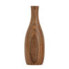 Minimal Handcrafted Decorative Bud Vase, Made from Natural Solid Wood in a Rich Brown Tone