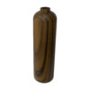 Set of Two Minimal Handcrafted Decorative Bud Vases, Made from Natural Solid Wood with a Rustic Style