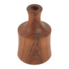 Set of Two Rustic and Minimal Decorative Bud Vases, Expertly Handcrafted from Natural Solid Wood
