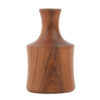 Set of Two Rustic and Minimal Decorative Bud Vases, Expertly Handcrafted from Natural Solid Wood