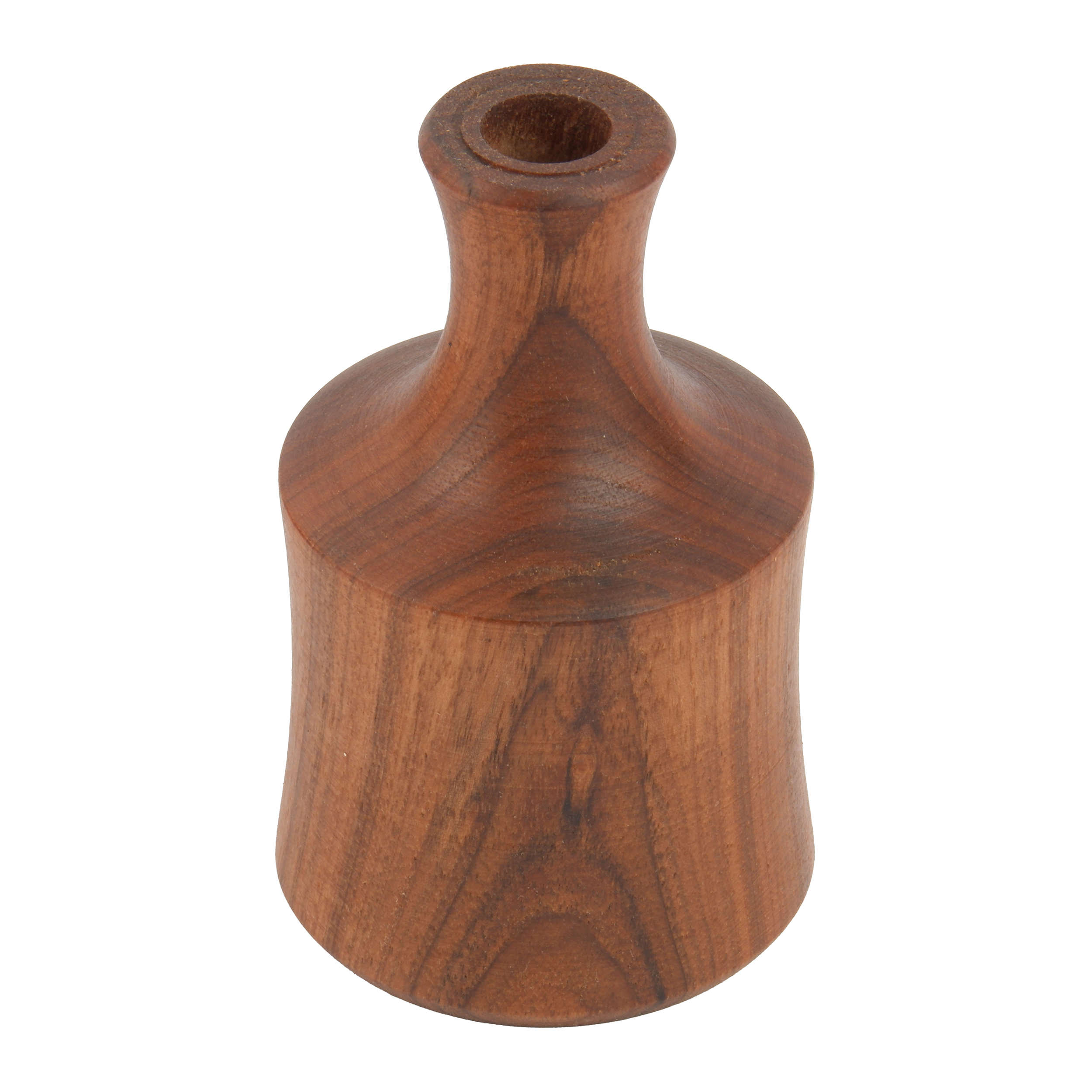 Set of Two Rustic and Minimal Decorative Bud Vases, Expertly Handcrafted from Natural Solid Wood