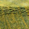 Handwoven Persian Minimalist Gabbeh Rug - Solid Green Wool