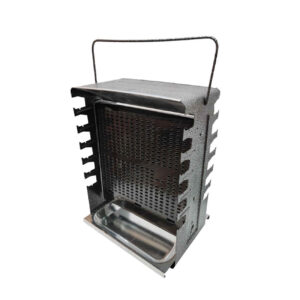 Vertical Gas Burner Grill for Kebabs – Double-Sided with 12-Skewer Stand