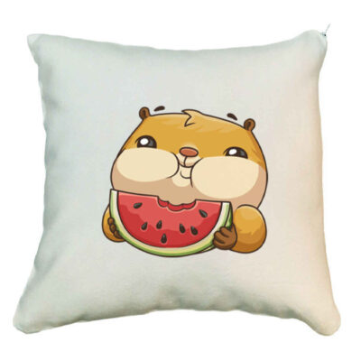 Fantasy Throw Pillow Cushion - Hamster Cartoon