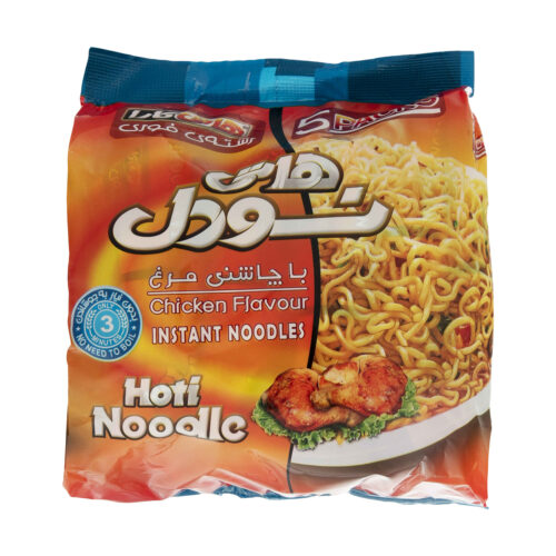 Hoti Kara Instant Noodles with Chicken Flavor, Savory Quick-Cook Meal Ready in Minutes – Pack of 5