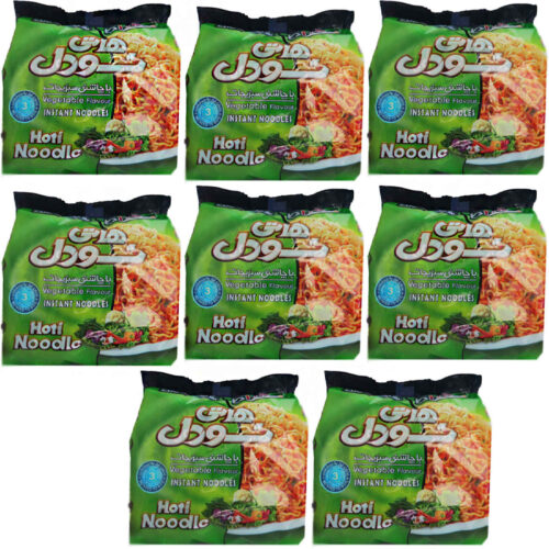 Hoti Kara Instant Noodles with Vegetable Flavor, Savory Quick-Cook Noodles Ready in Minutes – 77g, Pack of 40
