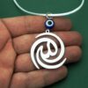 Islamic Car Rear View Mirror Pendant Adorned with Allah Calligraphy