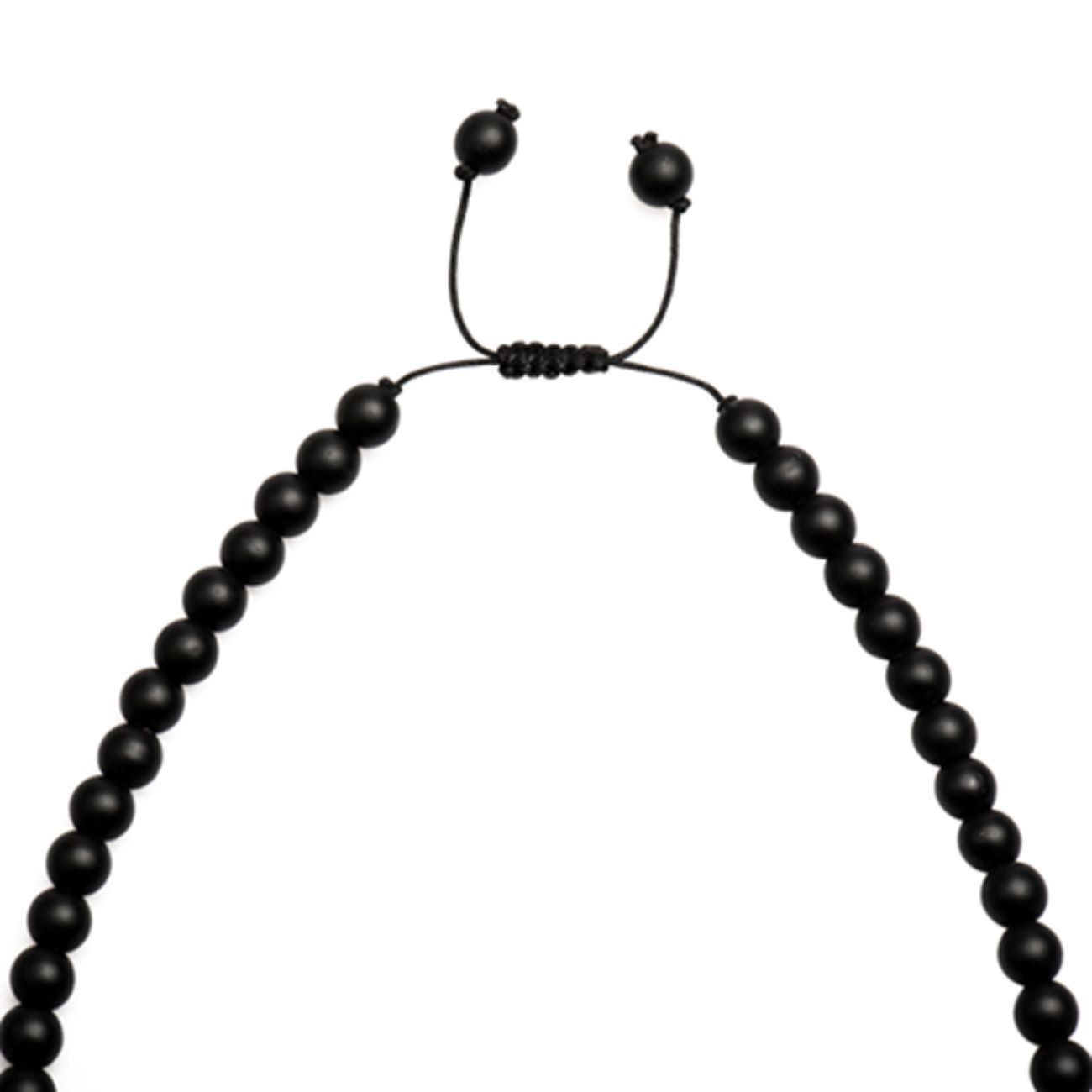 Islamic Beaded Necklace with Ya Hossein Calligraphy Steel Pendant