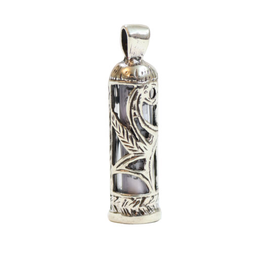 Islamic Silver Pendant with Hirz of Imam Jawad for Shia Muslims