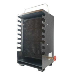 Vertical Kebab Gas Grill Burner – Smokeless with 8 Skewers for Indoor & Outdoor Use