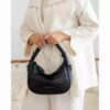 Leather Slouchy Bag - Hobo Style, Model David