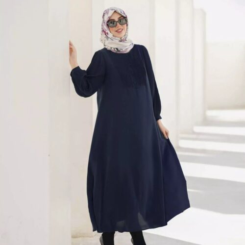 Negin Loose Fit Abaya for Women in Elegant Crepe Fabric