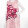 Loose Fit Dress for Women with Calligraphy Design