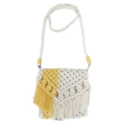 Macrame Sling Bag for Women Handmade Model Boho
