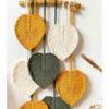 Macrame Wall Hanging Tapestry Art Bohemian Colorful leaves