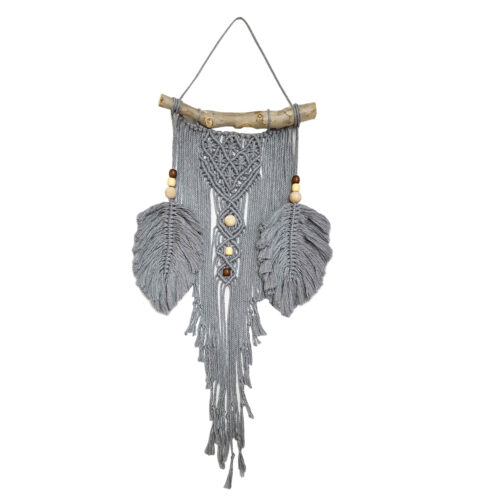 Handmade Cotton Macramé Wall Hanging Tapestry, Boho Handwoven Wall Decor