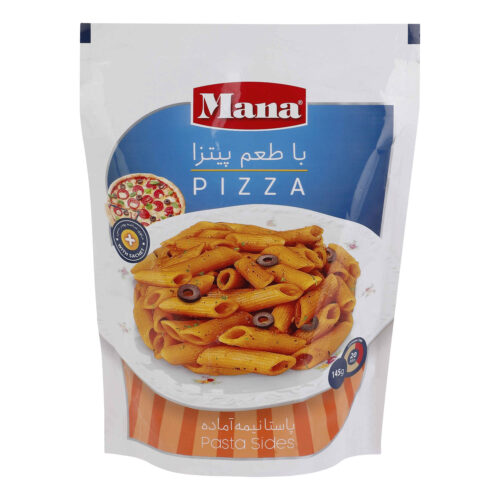 Mana Instant Pasta with Pizza Flavor, Savory Quick-Cook Pasta Ready in Minutes – 145g, Pack of 20