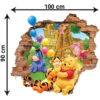 Nursery 3D Wall Sticker for Baby's Room Model Pooh and Friends