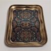 Persian Brass Serving Tray - Traditional Floral Design Tray