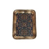 Persian Brass Serving Tray - Traditional Floral Design Tray