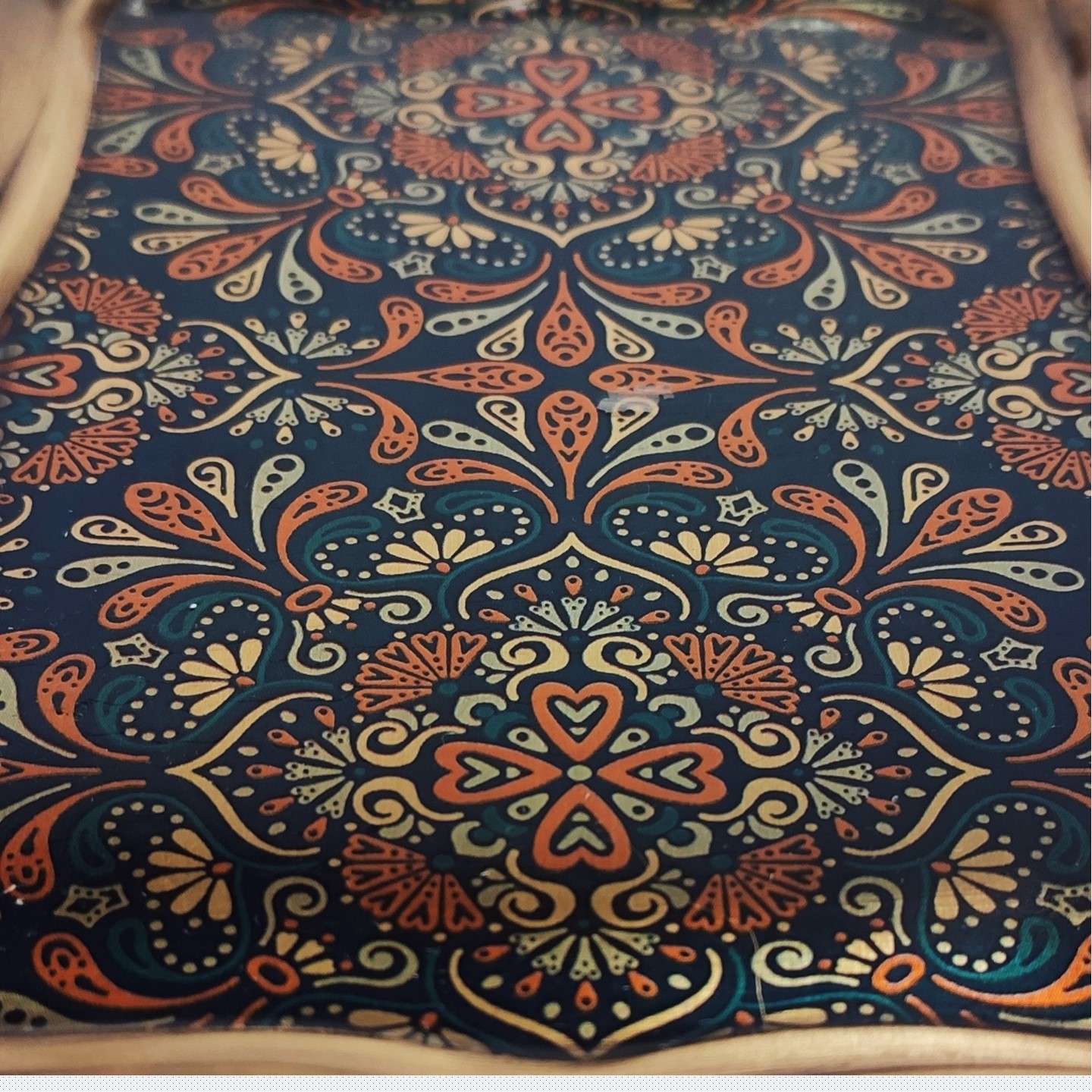 Persian Brass Serving Tray – Traditional Floral Design Tray