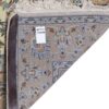 Hand-Knotted Persian Yazd Rug (Lachak Toranj Floral Medallion) - Cream Wool