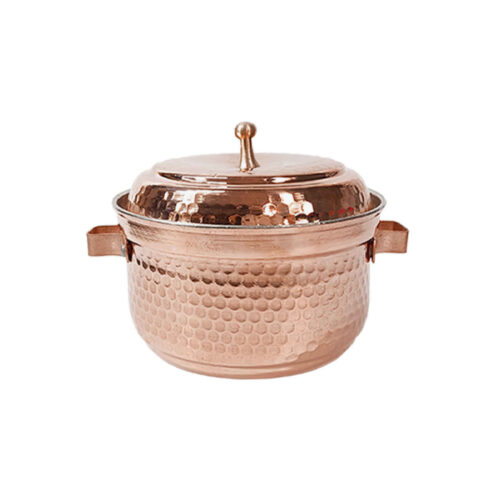 Persian Copper Cooking Pot - Handcrafted Hammered Design, Nader