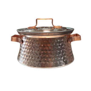 Persian Copper Cooking Pot – Handcrafted Hammered Design, Aftab