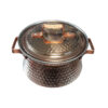 Persian Copper Cooking Pot - Handcrafted Hammered Design, Aftab