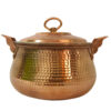 Persian Copper Cooking Pot - Handcrafted Hammered Design, Arsam