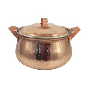 Persian Copper Cooking Pot – Traditional Hammered Artisan Style, Khosrow