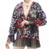 Persian Embroidered Manto with Floral Design