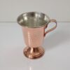Persian Copper Cup - Handcrafted with Handle for Cold Drinks - Hammered Parastoo