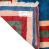 Genuine Handwoven Persian Minimalist Gabbeh Rug - Bordered Navy Blue Wool