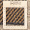 Genuine Handwoven Persian Geometric Gabbeh Rug - Checkered Cream Wool