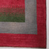 Genuine Handwoven Persian Tree of Life Gabbeh Rug - Bordered Red Wool
