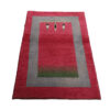 Genuine Handwoven Persian Tree of Life Gabbeh Rug - Bordered Red Wool