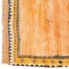 Handwoven Persian Minimalist Gabbeh Rug - Geometric Bordered Orange Wool