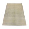 Handwoven Persian Minimalist Gabbeh Rug - Solid Cream Wool