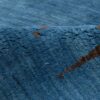 Authentic Handwoven Persian Minimalist Gabbeh Rug - Solid Navy Blue Wool