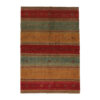 Authentic Handwoven Persian Striped Gabbeh Rug in Red - Wool