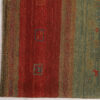 Authentic Handwoven Persian Striped Gabbeh Rug in Red - Wool