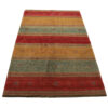 Authentic Handwoven Persian Striped Gabbeh Rug in Red - Wool