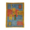 Handwoven Persian Kheshti Gabbeh Rug - Geometric Yellow Wool