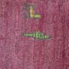 Handwoven Persian Minimalist Gabbeh Rug - Solid Red Wool