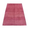 Handwoven Persian Minimalist Gabbeh Rug - Solid Red Wool
