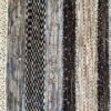 Handwoven Persian Striped Gabbeh Rug in Brown - Wool